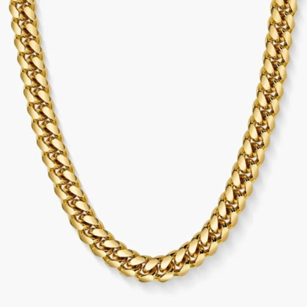 JAXXON 5mm Gold Cuban Link Chain Necklace - 22